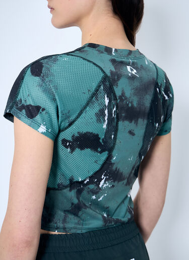 RUNNING ORDER Printed Casey Top Green run0359003