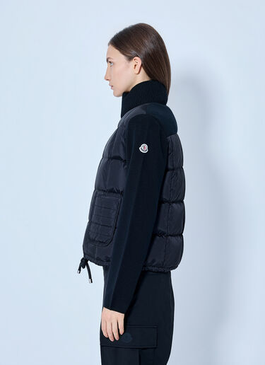 LN-CC® - Moncler: Padded Zip Vest - Black Moncler Padded Zip Vest Black mon0266043