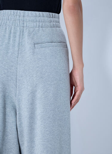 LN-CC® - Dries Van Noten: Wide-Leg Drawstring Trousers - Grey Dries Van Noten Wide-Leg Drawstring Trousers Grey dvn0265013