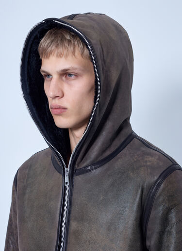 Our Legacy Full Zip Jacket Brown our0165034