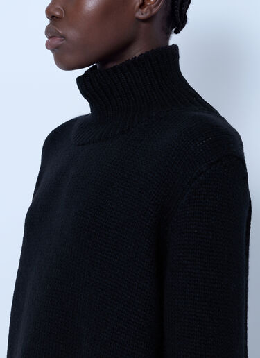 LN-CC® - The Row: Plira Cashmere Sweater - Black The Row Plira Cashmere Sweater Black row0266014