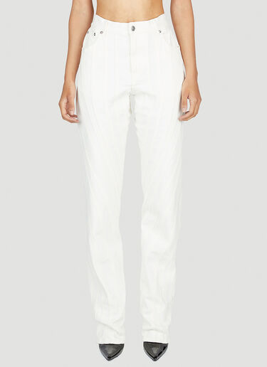 Mugler Panel Jeans White mug0252024