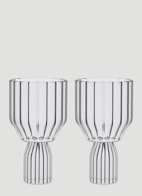 Fferrone Design Set of Two Margot Red Wine Goblets Transparent wps0644556