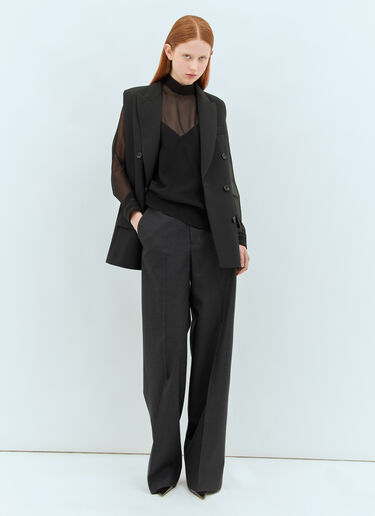 Gucci Silk Georgette Blouse Black guc0257042