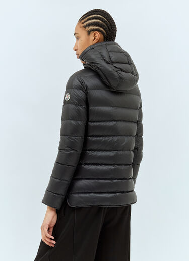 Moncler Argenno Hooded Mid-Length Down Jacket Black mon0259010