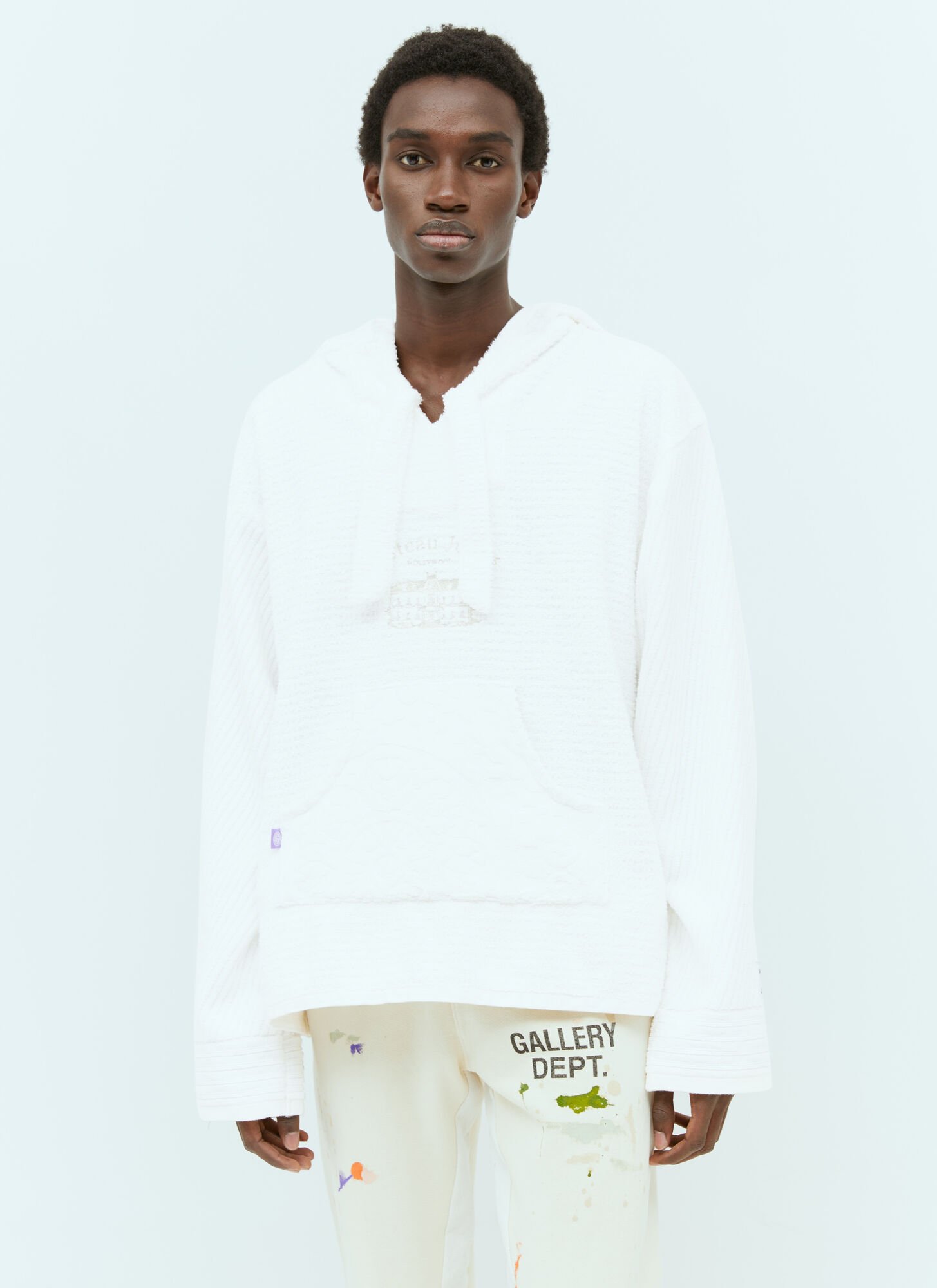 Gallery Dept. Beach Baja Hooded Sweatshirt In White