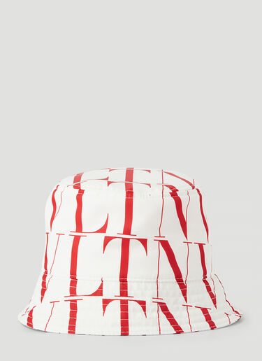 Valentino VLTN Logo Bucket Hat White val0145026