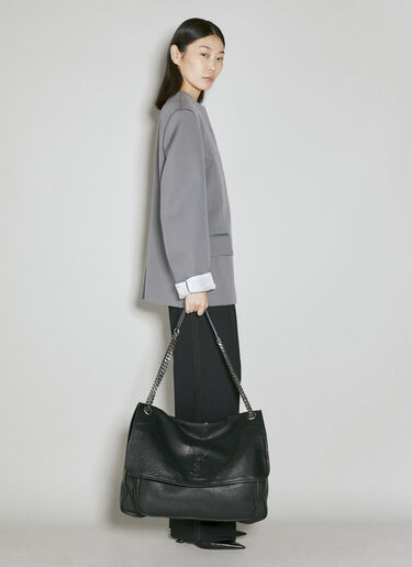 Saint Laurent Oversized Niki Shoulder Bag Black sla0253142