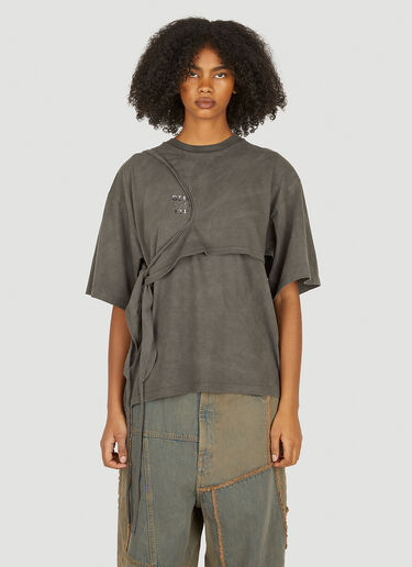 Ottolinger Wrap T-Shirt Grey ott0350001