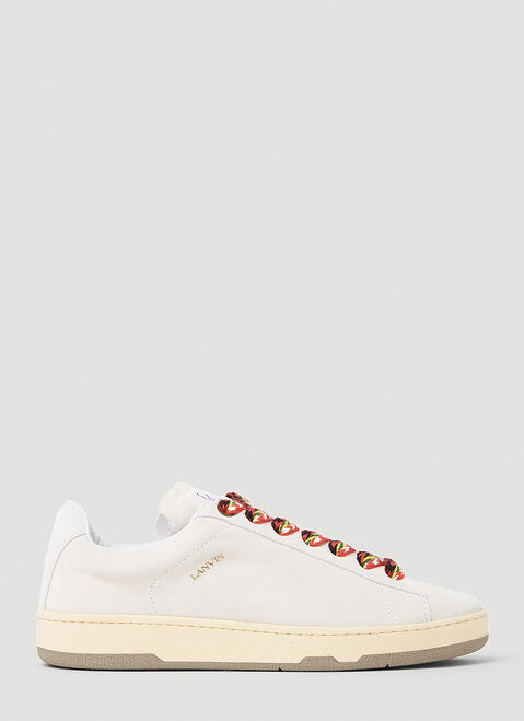 Lanvin Curb Low-Top Suede Sneakers Black lnv0154008