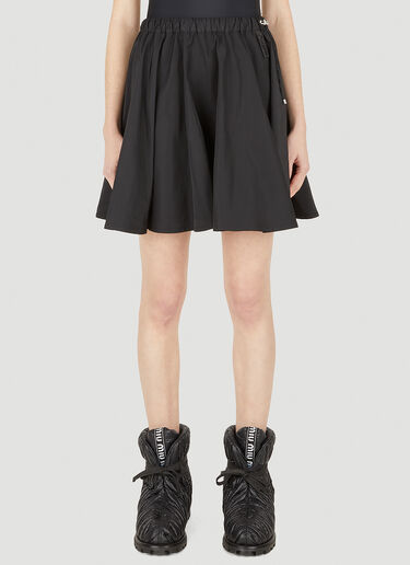 Moncler Drawstring Mini Skirt Black mon0247026