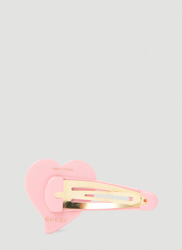 장식 디테일 헤어 클립 Gucci 장식 디테일 헤어 클립 핑크 guc0253167