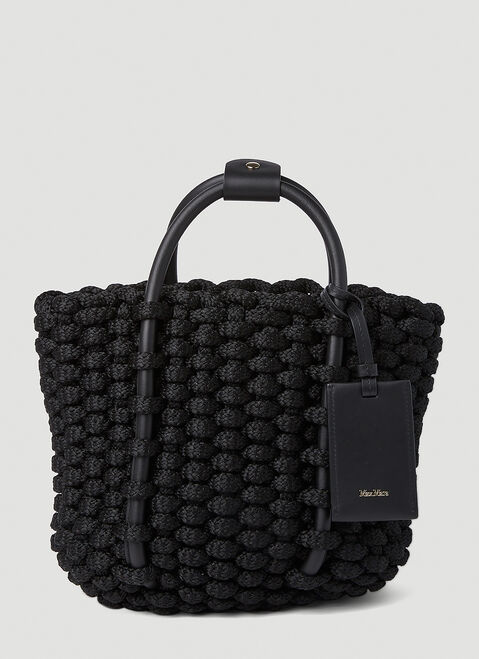 Balenciaga Cord Tote Bag Black bal0254070