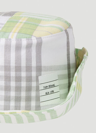 Check Bucket Hat Thom Browne Check Bucket Hat Grey thb0151045