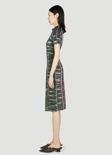 Ester Manas Graphic Print Dress Green est0252005