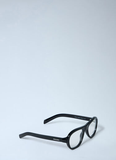 Prada Rectangular Acetate Eyewear Black lpr0362006