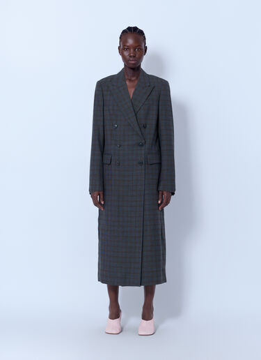 LN-CC® - Dries Van Noten: Double Breasted Rarrysta Coat - Dark Grey Dries Van Noten Double Breasted Rarrysta Coat Dark Grey dvn0265001