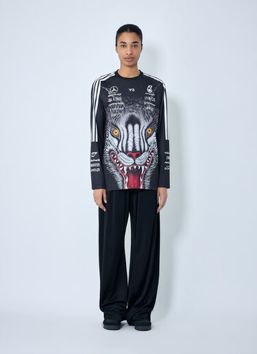Y-3 MERCEDES Graphic Long Sleeve Jersey Black yyy0364067
