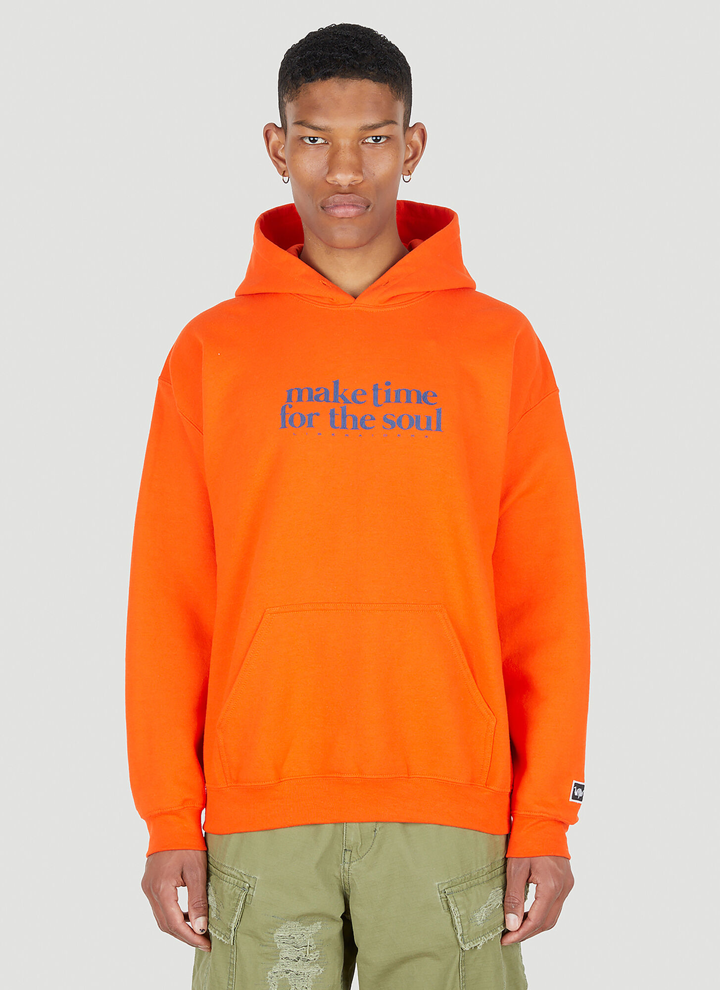 Liberaiders Make Time Hooded Sweatshirt Male Orange