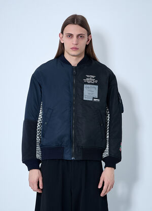 Yohji Yamamoto ロゴモチーフ・ボンバージャケット  ブラック yoy0160021