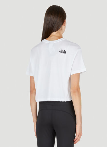 The North Face Logo Print Cropped T-Shirt White tnf0250006