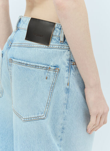 Sportmax 와이드 레그 진 블루 spx0256008