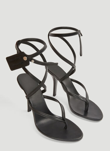 Off-White Zip Tie Multi-Strap Sandals Black ofw0240018