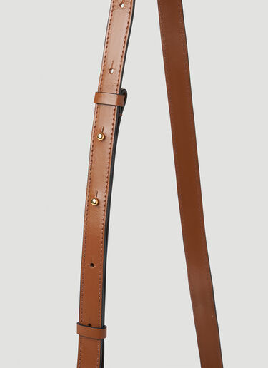 Marni Raffia Trunk Shoulder Bag Brown mni0251042