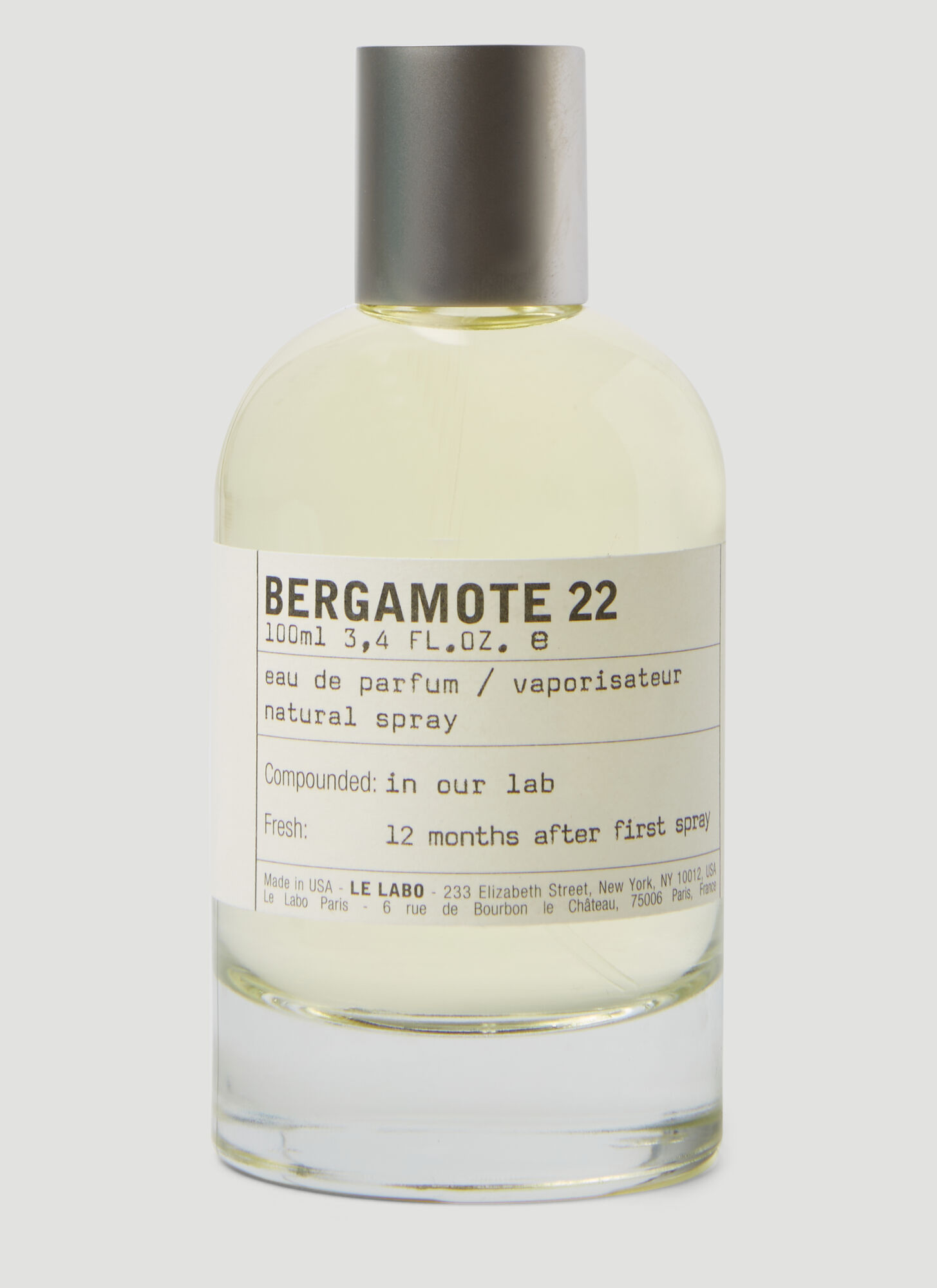 Le Labo Bergamote 22 Eau De Perfum In Clear