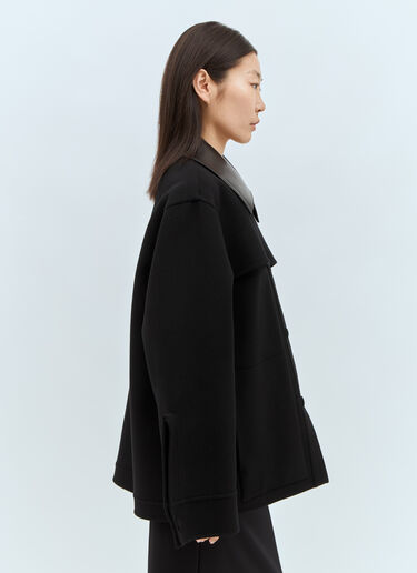 Jil Sander 울 오버셔츠 블랙 jil0257002