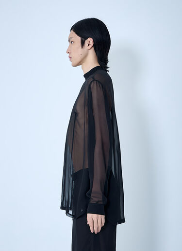 Rick Owens Sheer Panel Shirt Black ric0163006