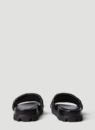 Logo Plaque Flats Miu Miu Logo Plaque Flats Black miu0252031