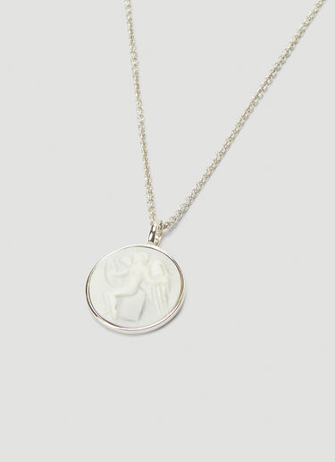 Tom Wood Cameo Eros Small Pendant Necklace Silver tmw0143010