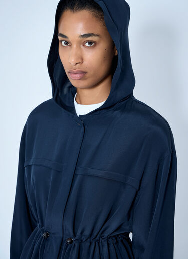 Max Mara Drawstring Hooded Coat Navy max0265001