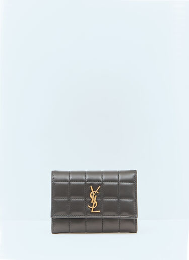 Saint Laurent Cassandre MatelassÃ© CarrÃ© 双折卡夹 黑色 sla0258035