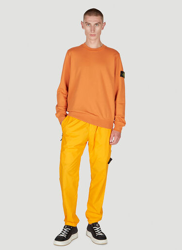 Stone Island Compass Patch Sweatshirt Orange sto0152064