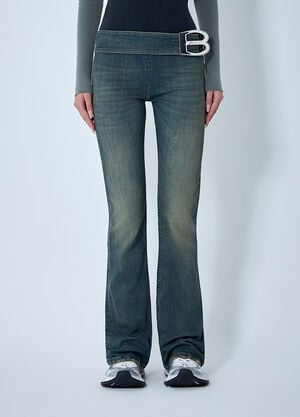 Balenciaga Buckle Bootcut Pants Navy bal0262011