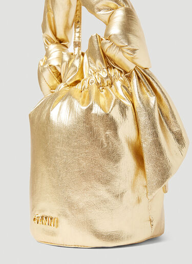 GANNI Occasion Knot Handbag Gold gan0253046