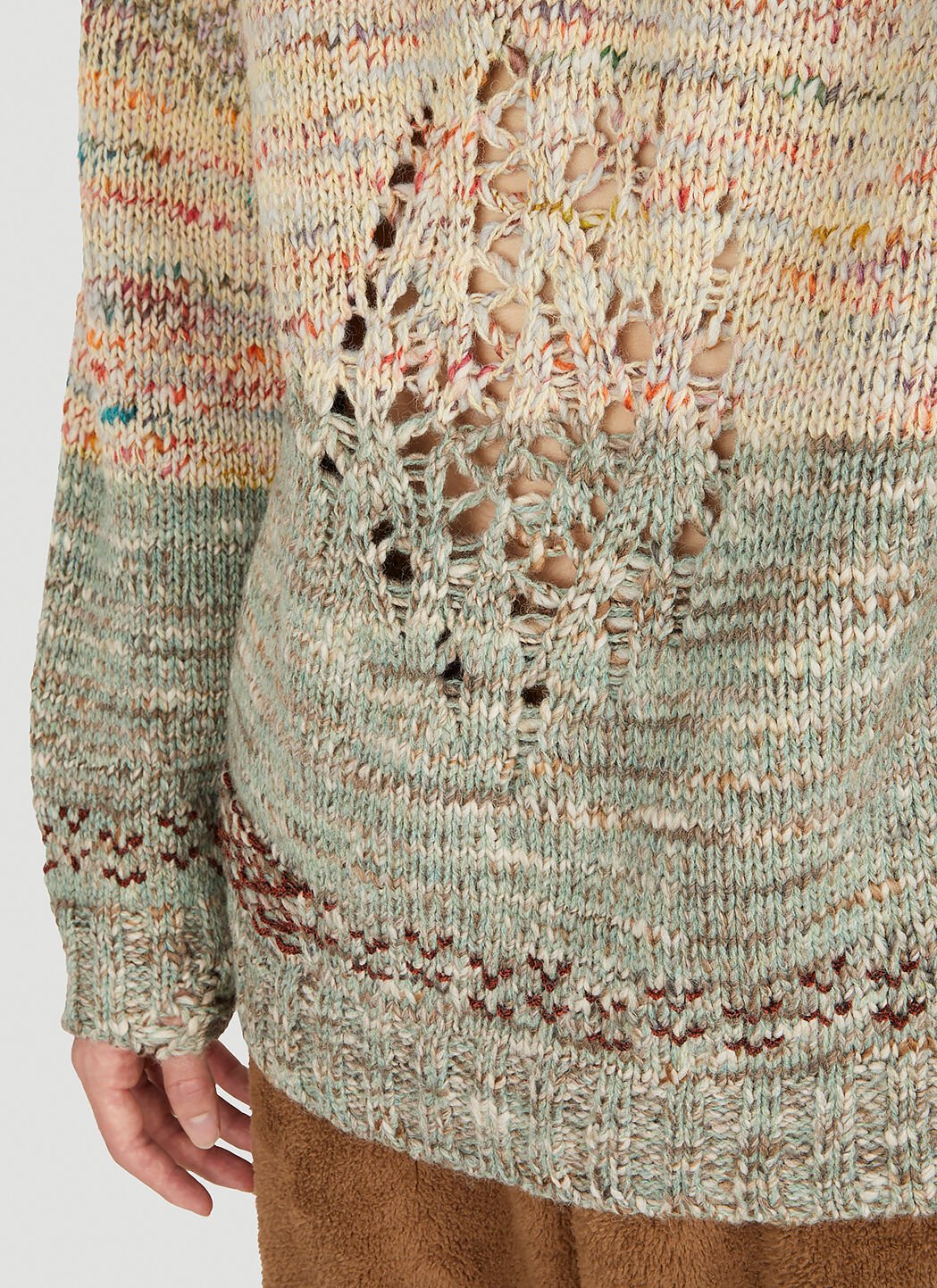 Acne Studios Deconstructed Sweater in Beige LN CC