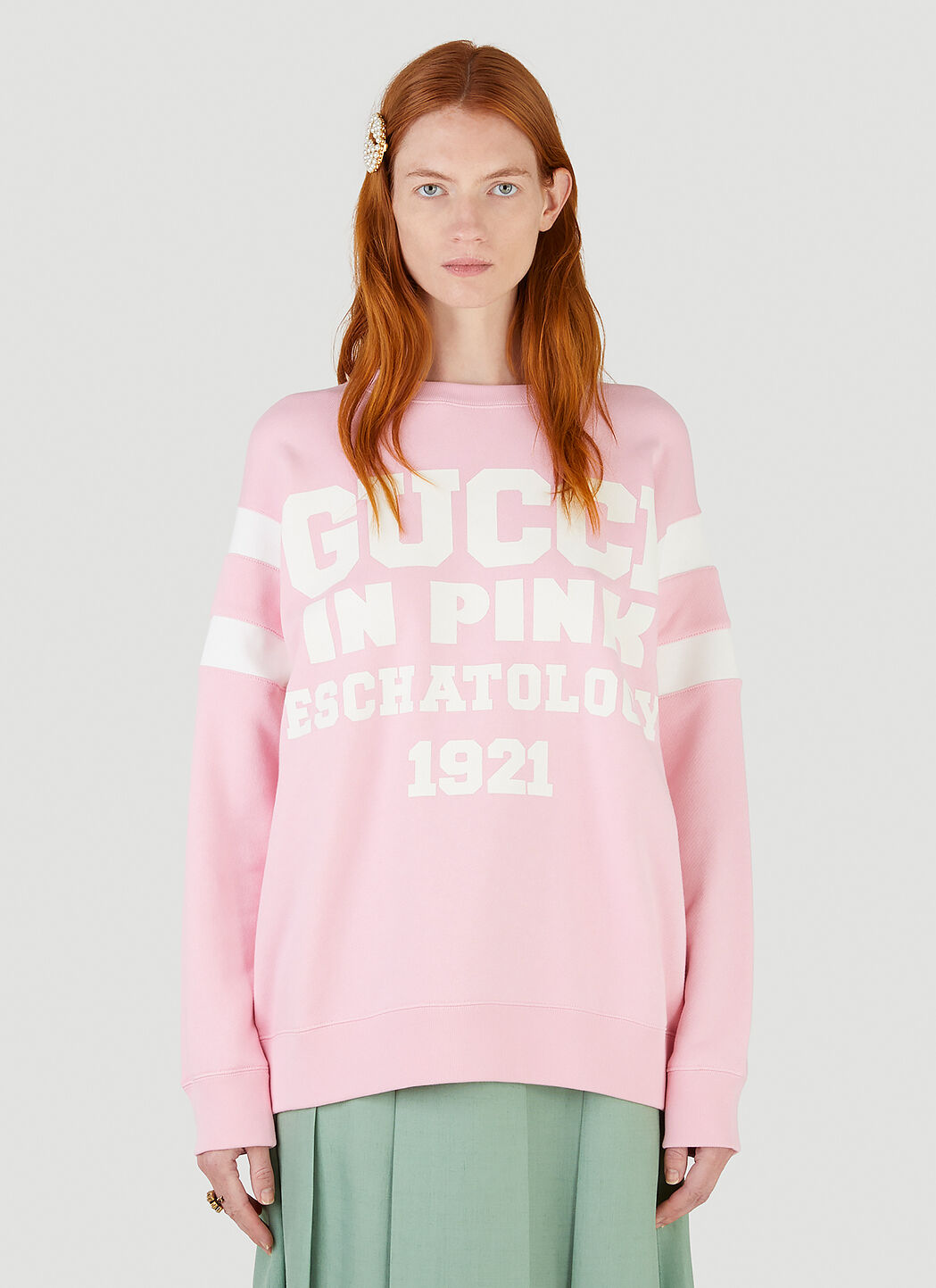 Gucci 25 Gucci Eschatology Sweatshirt in Pink LN CC