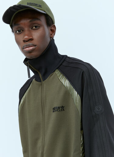 Moncler x adidas Originals 徽标贴花拉链开衫 橄榄色 mad0154008