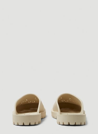 Perforated G Low Clogs Gucci Perforated G Low Clogs White guc0150149
