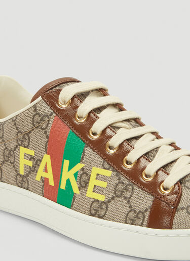 Gucci Fake Not Ace Sneakers Brown guc0242044