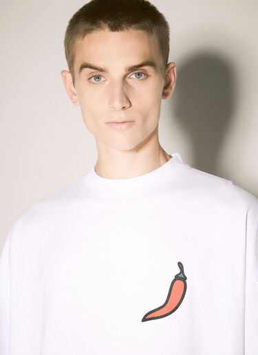 032C On Fire Oversized T-Shirt White cee0158001