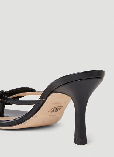 Blumarine Butterfly Heeled Sandals Black blm0252015