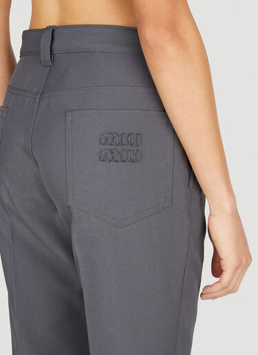 Classic Suiting Pants Miu Miu Classic Suiting Pants Grey miu0252008