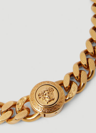 Versace 美杜莎链环项链 金色 ver0149038