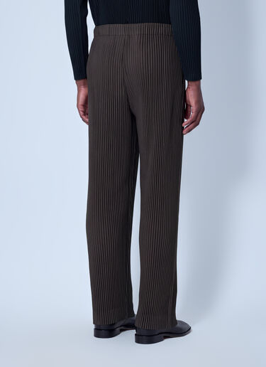 LN-CC® - Homme Plissé Issey Miyake: July Pleated Pants - Brown Homme Plissé Issey Miyake July Pleated Pants Brown hmp0166009