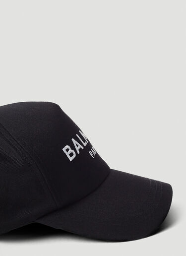 ロゴ刺繍ベースボールキャップ Balmain ロゴ刺繍ベースボールキャップ ブラック bln0153021