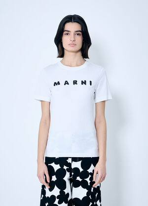 Marni Logo Motif T-Shirt Black mni0259003